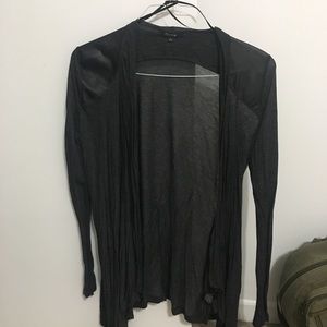 Leather Shoulder Cardigan
